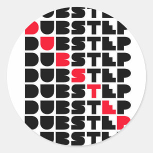 Dubstep WALL girls guys Dubstep music Classic Round Sticker