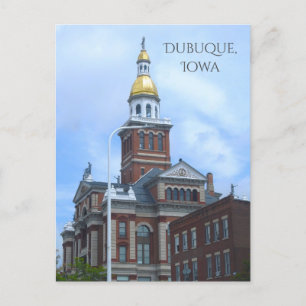 Dubuque, Iowa Court House Postcard