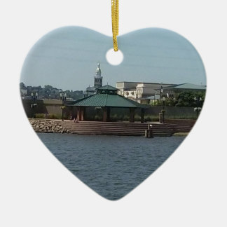 Dubuque River Walk Ceramic Tree Decoration