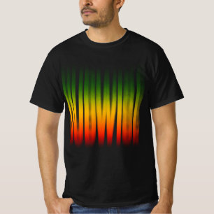 Dubwise Blurred Effect Typography Rasta Reggae T-Shirt