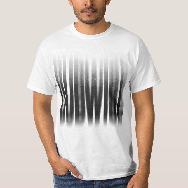 Dubwise Blurred Effect Typography Reggae T-Shirt (Front)