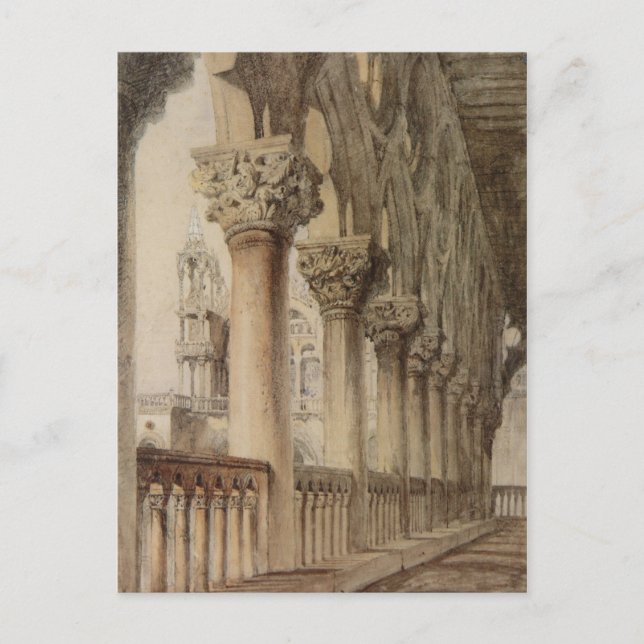 Ducal Palace (by John Ruskin) Postcard (Front)