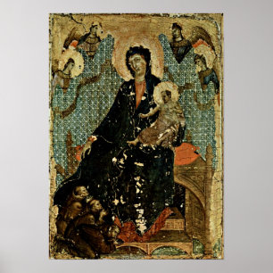Duccio di Buoninsegna - Madonna of Franciscans Poster