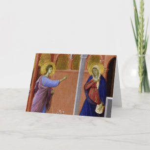 Duccio's Annunciation Holiday Card