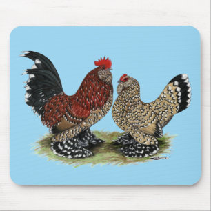 D'Uccle Bantams: Mille Fleur Mouse Pad