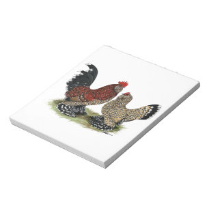 D'Uccle Bantams: Mille Fleur Notepad