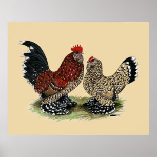 D'Uccle Bantams: Mille Fleur Poster