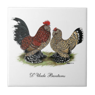 D'Uccle Bantams:  Mille Fleur Tile