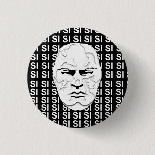 DUCE SI 3 CM ROUND BADGE
