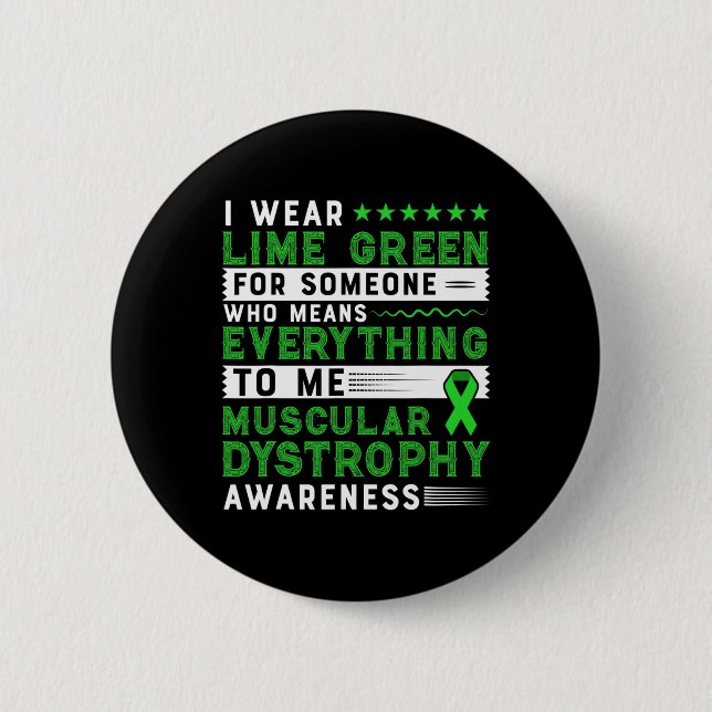 Duchenne Muscular Dystrophy Awareness 6 Cm Round Badge (Front)