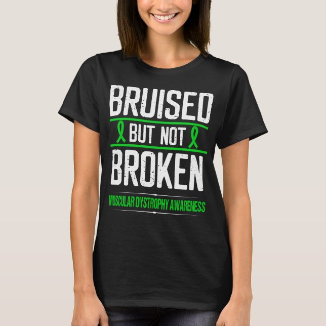 Duchenne Muscular Dystrophy Awareness Bruised T-Shirt (Front)