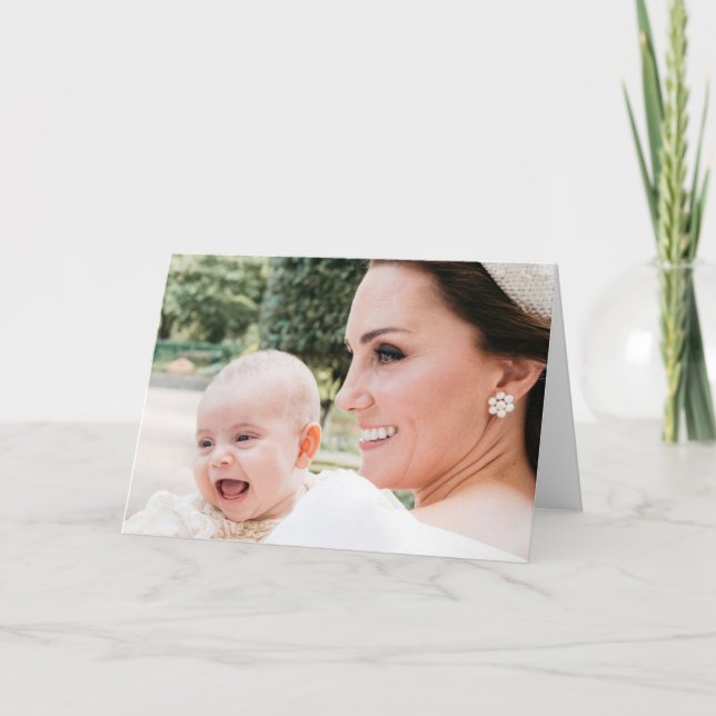 Duchess Kate and Prince Louis Card (Front)