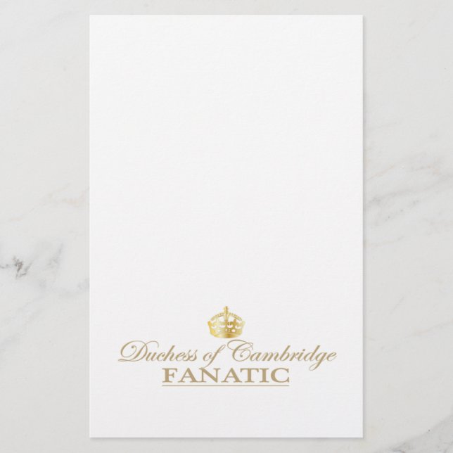 Duchess of Cambridge Fanatic Stationery (Front)