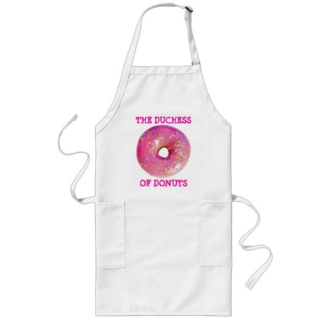 Duchess of Doughnuts Long Apron (Front)
