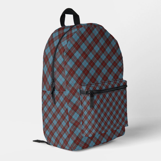 Duchess of Kent Scottish Tartan  Printed Backpack (Back Corner Left)