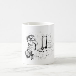 Duchess the Dog Brushing her Hair (Beatrix Potter) Coffee Mug