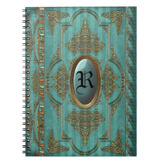 Duchess Victorian Cool Monogram Notebook (Front)