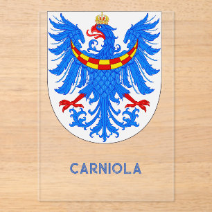 Duchy of Carniola Alpine Nobility Heraldic Art Acrylic Invitations