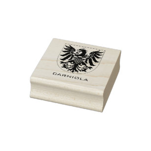 Duchy of Carniola Monochrome Heraldic Art Rubber Stamp
