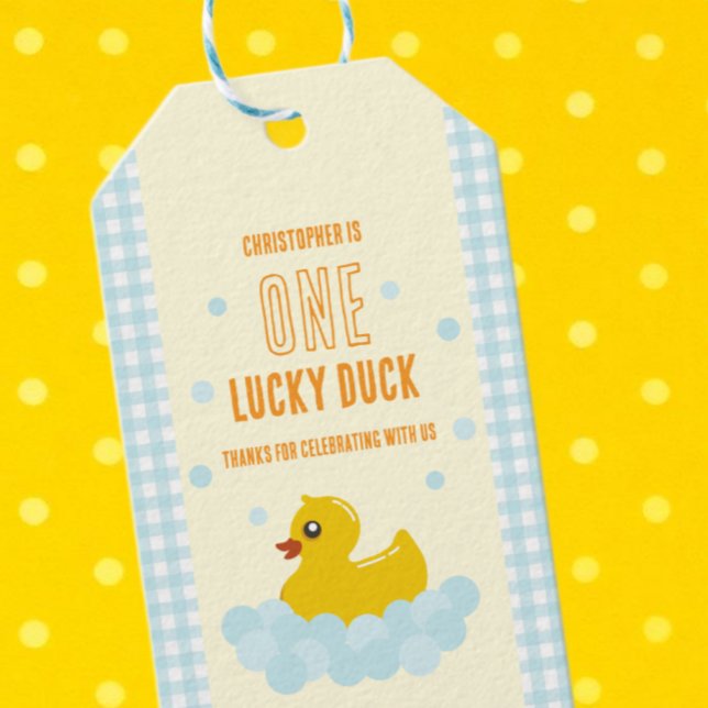 Duck 1st Birthday Gift Tags (Creator Uploaded)