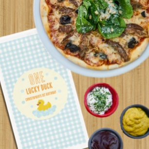 Duck 1st Birthday Napkins