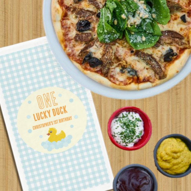 Duck 1st Birthday Napkins (Creator Uploaded)