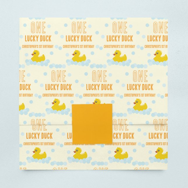 Duck 1st Birthday Tissue Paper (Creator Uploaded)