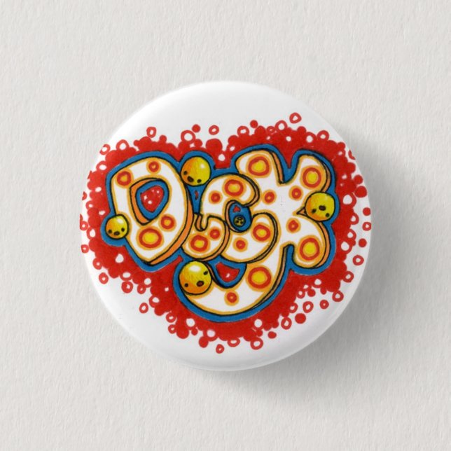 Duck! 3 Cm Round Badge (Front)
