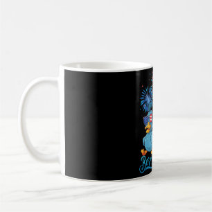 Duck 4th Of July Duck-lover American Usa Flag Blue Coffee Mug