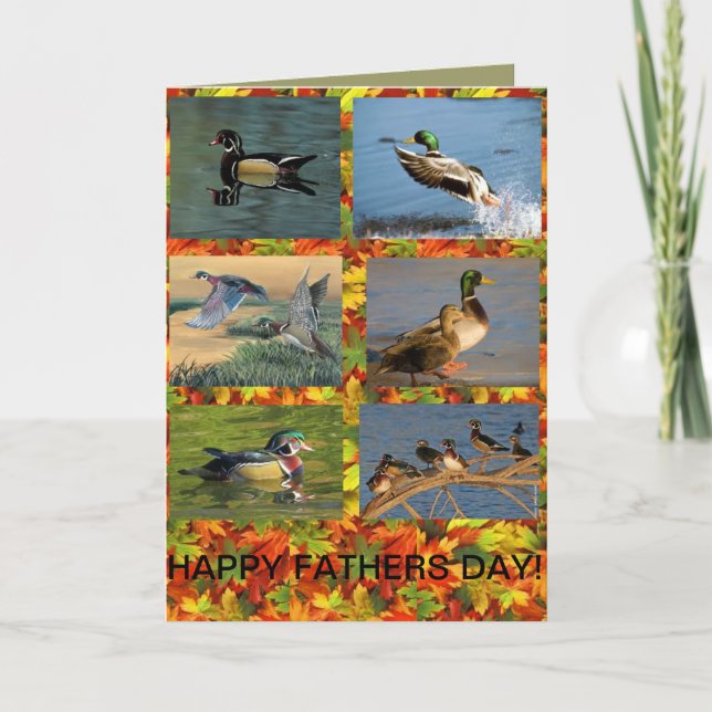 Duck a Dad Fathers Day card. Card (Front)
