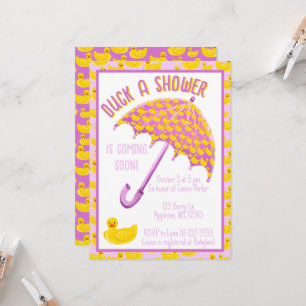 Duck a Shower Baby Shower Invitation