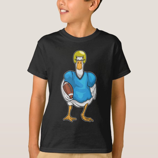 Duck American Football Helmet T-Shirt (Front)