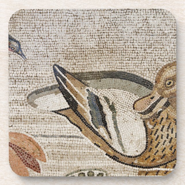 Duck and bird, Nile mosaic, House of the Faun Coaster (Front)