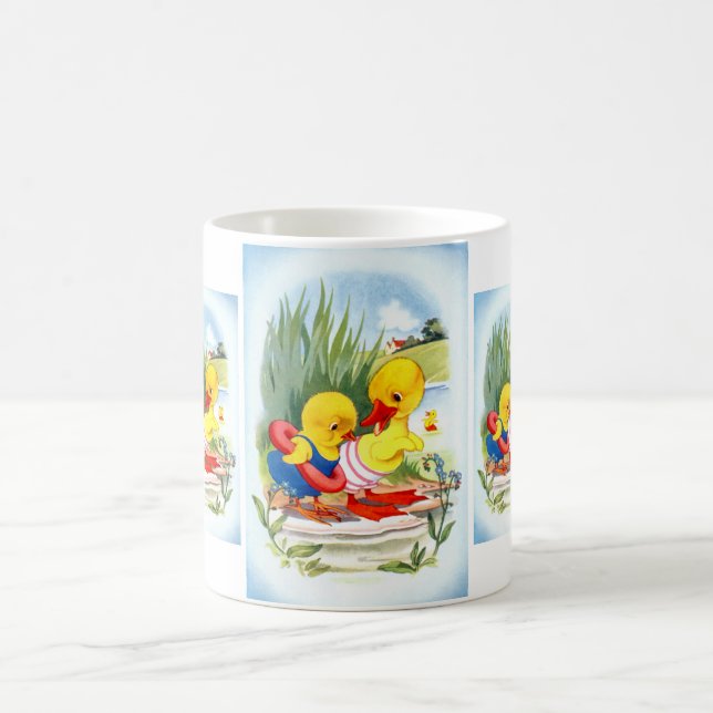 Duck and Chick Coffee Mug (Center)