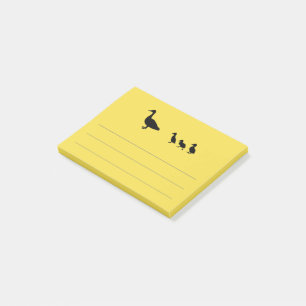 Duck and duckling post-it notes