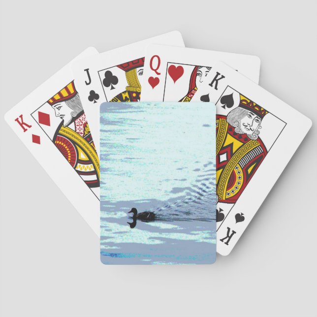 Duck and Lake Ripples Playing Cards (Back)