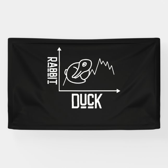 Duck And Rabbit Graph Mathematic Banner (Horizontal)