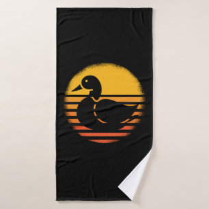 Duck Animal Retro Bath Towel