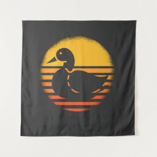 Duck Animal Retro Tapestry