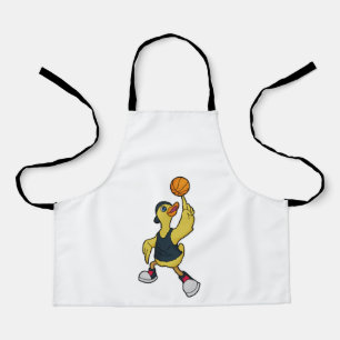 Duck as Baskeball player with Basketball Apron
