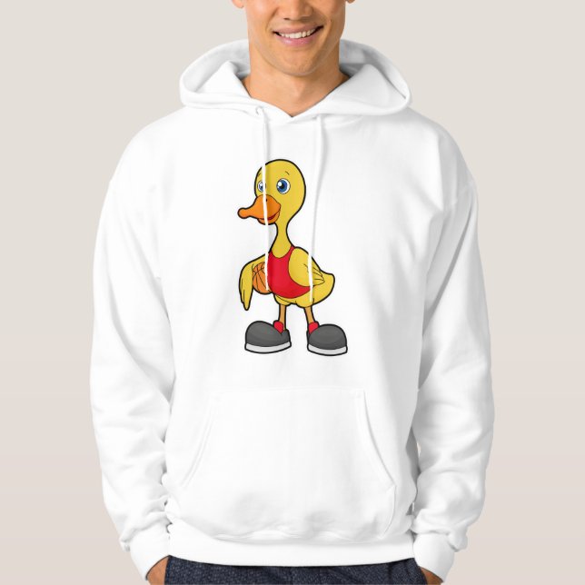 Duck as Basketball player with Basketball Hoodie (Front)
