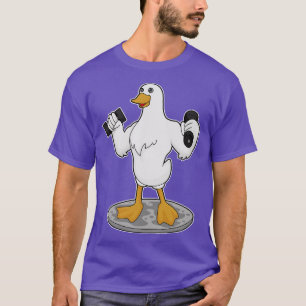 Duck As Bodybuilder With Dumbbells  T-Shirt
