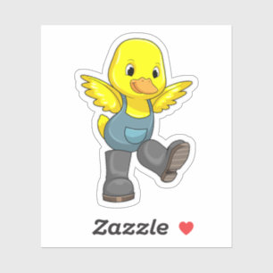 Duck as Farmer with Boots