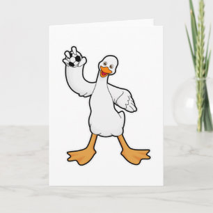 Duck as Handball player with Handball Card