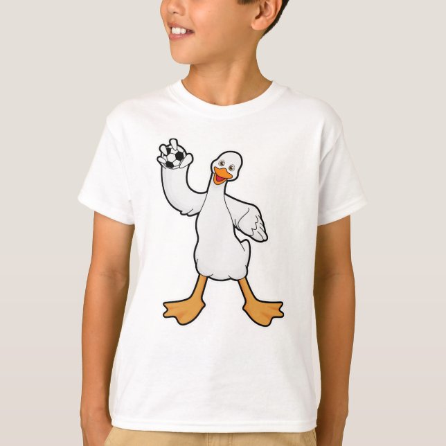 Duck as Handball player with Handball T-Shirt (Front)