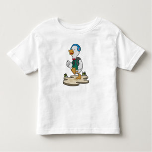 Duck as Hiker with Backpack Toddler T-Shirt