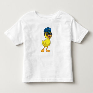 Duck as Pilot with Pilot hat Toddler T-Shirt