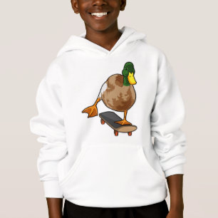 Duck as Skater with Skateboard