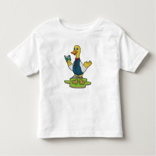 Duck as Teacher with Book Toddler T-Shirt