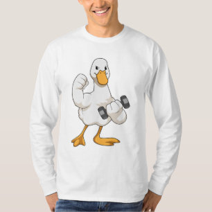Duck at Bodybuilding with Dumbbell T-Shirt